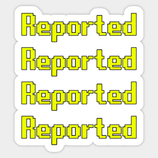 Runescape OSRS meme reported yellow text sticker pack Sticker